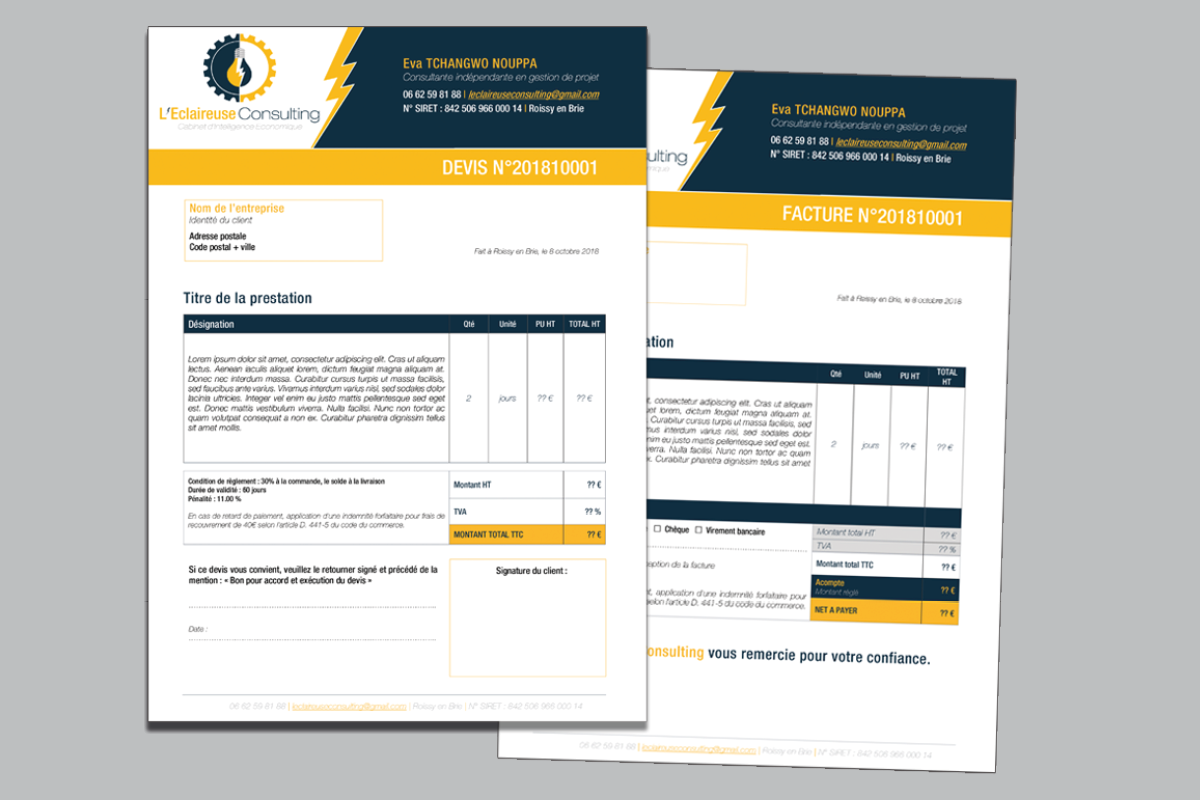 L'Eclaireuse Consulting - Template document administratif