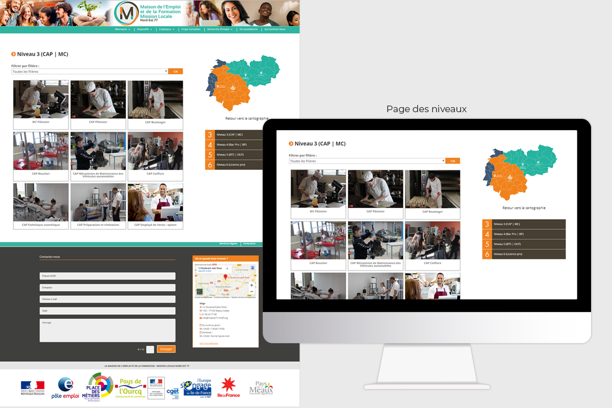 Cartographie de l'alternance - Recherche par Niveaux